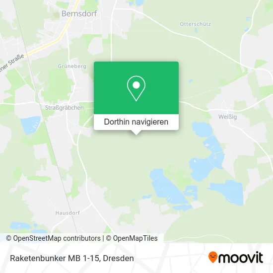 Raketenbunker MB 1-15 Karte