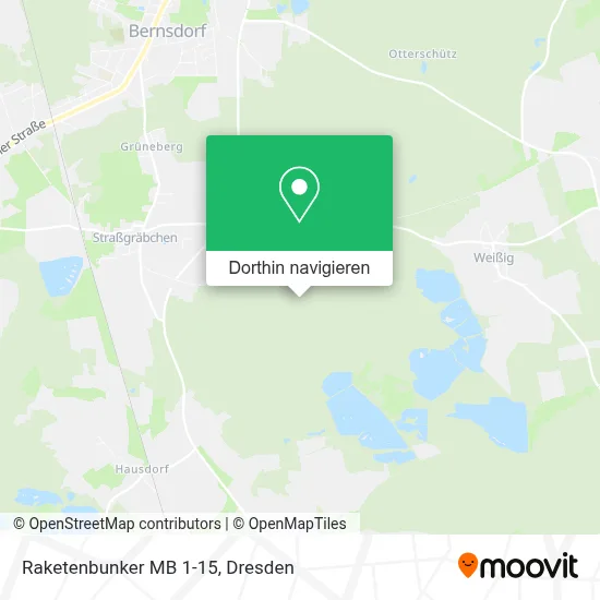 Raketenbunker MB 1-15 Karte