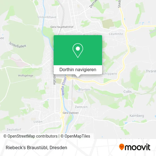 Riebeck's Braustübl Karte