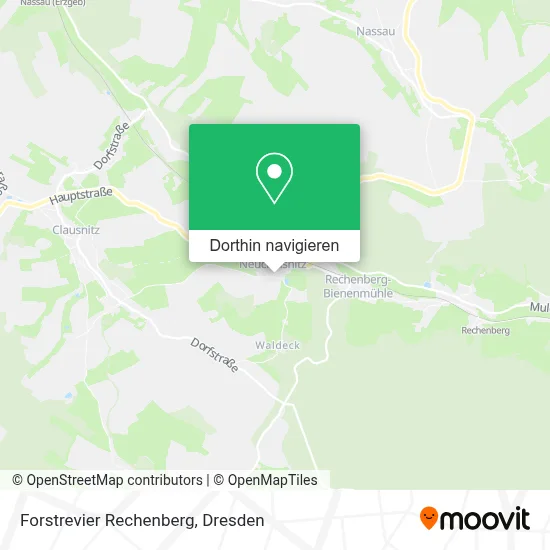 Forstrevier Rechenberg Karte