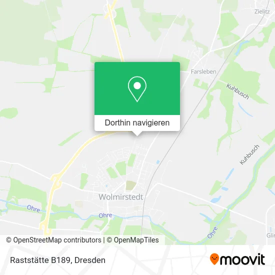 Raststätte B189 Karte