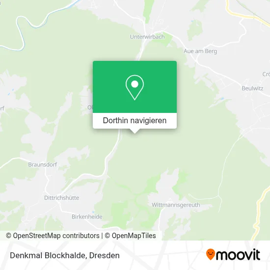 Denkmal Blockhalde Karte