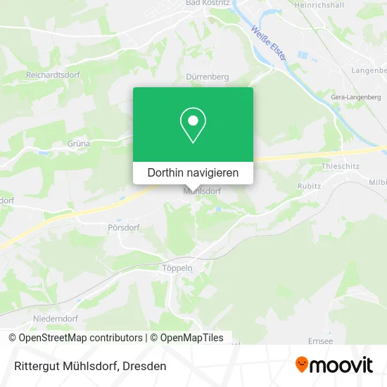 Rittergut Mühlsdorf Karte