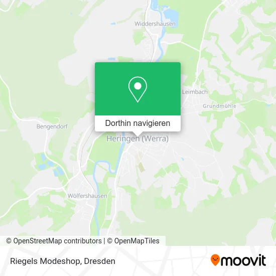 Riegels Modeshop Karte