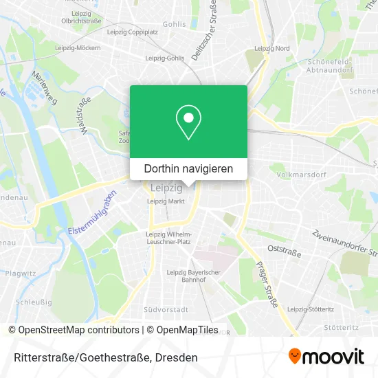 Ritterstraße/Goethestraße Karte