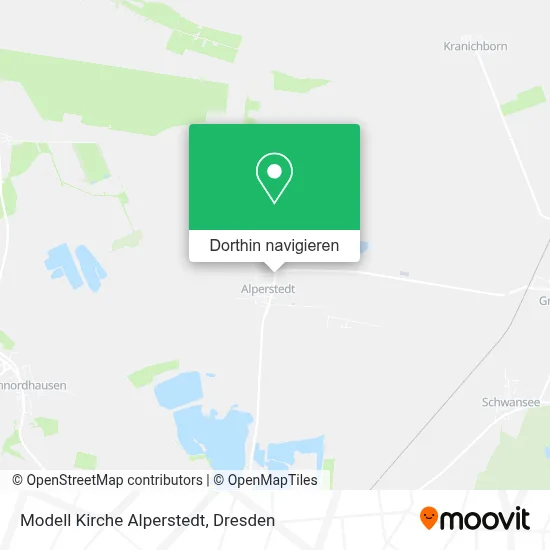 Modell Kirche Alperstedt Karte