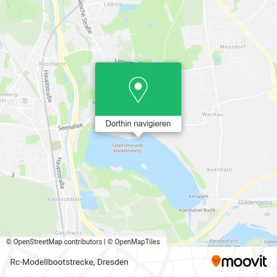 Rc-Modellbootstrecke Karte