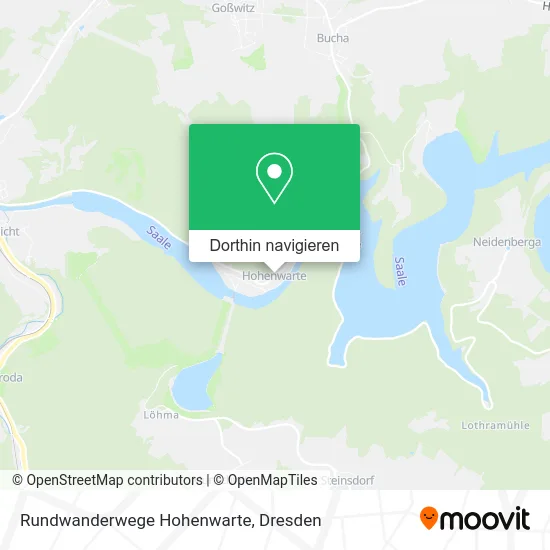 Rundwanderwege Hohenwarte Karte