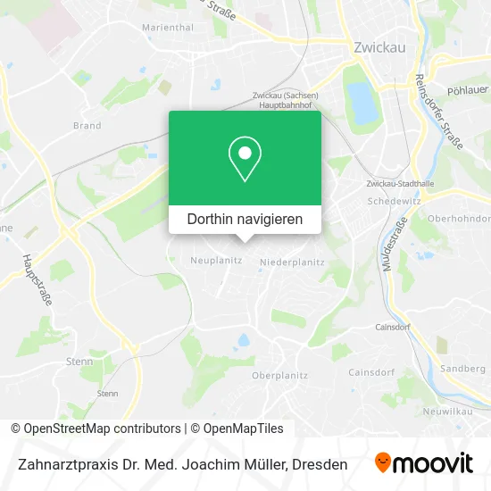 Zahnarztpraxis Dr. Med. Joachim Müller Karte