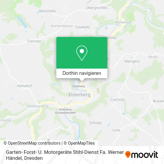 Garten- Forst- U. Motorgeräte Stihl-Dienst Fa. Werner Händel Karte