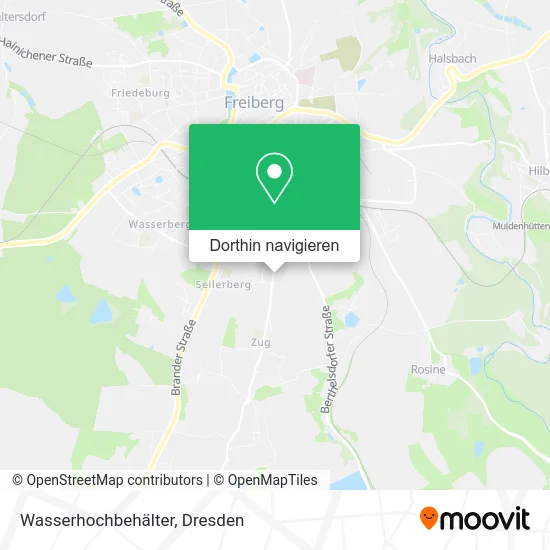Wasserhochbehälter Karte