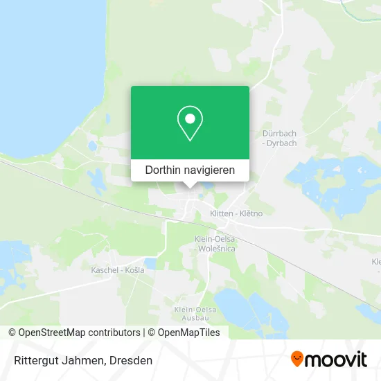 Rittergut Jahmen Karte