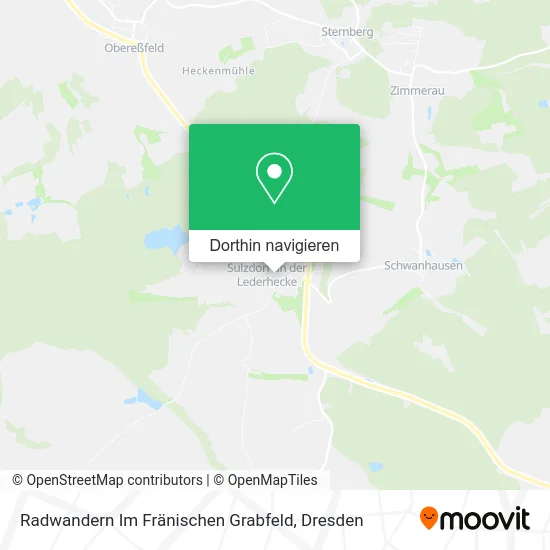 Radwandern Im Fränischen Grabfeld Karte