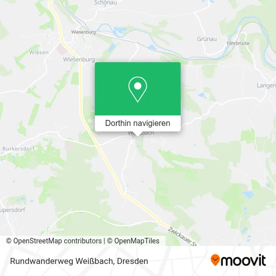 Rundwanderweg Weißbach Karte