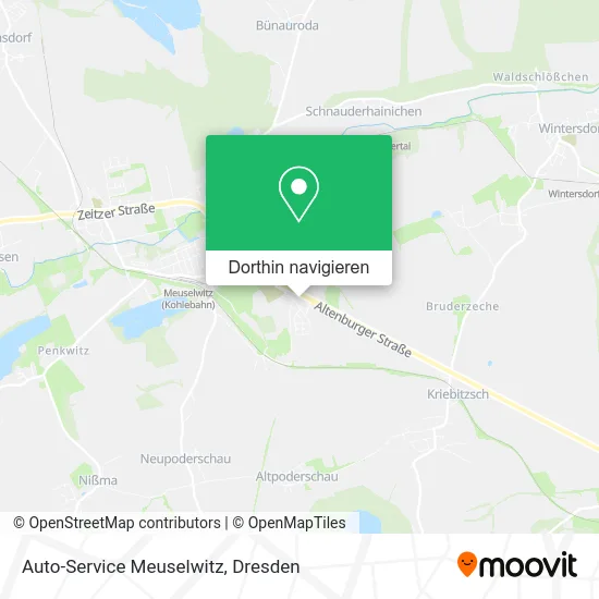 Auto-Service Meuselwitz Karte