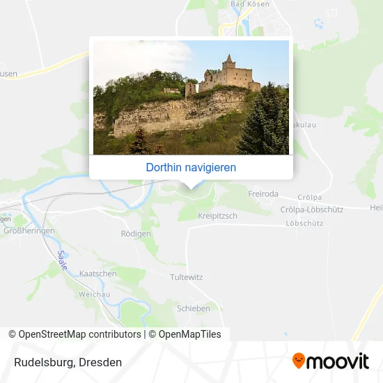 Rudelsburg Karte