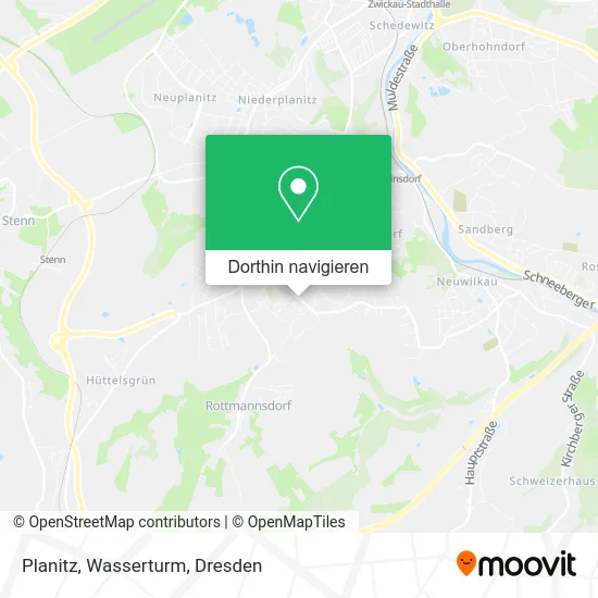 Planitz, Wasserturm Karte