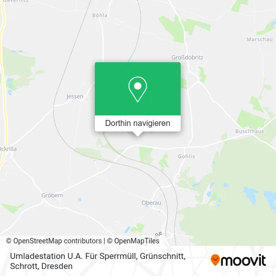 Umladestation U.A. Für Sperrmüll, Grünschnitt, Schrott Karte