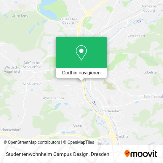 Studentenwohnheim Campus Design Karte