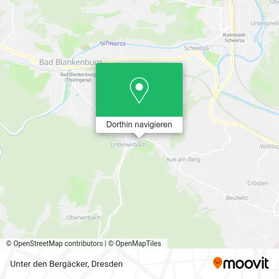 Unter den Bergäcker Karte