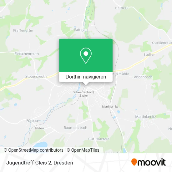 Jugendtreff Gleis 2 Karte