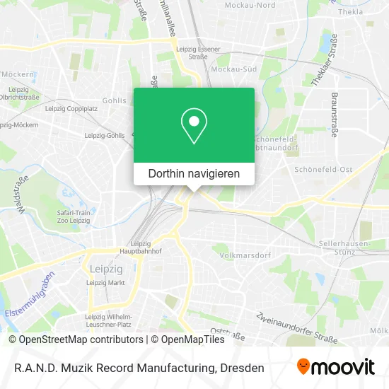 R.A.N.D. Muzik Record Manufacturing Karte