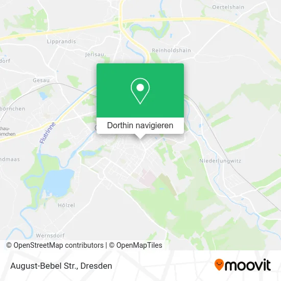 August-Bebel Str. Karte