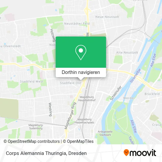 Corps Alemannia Thuringia Karte