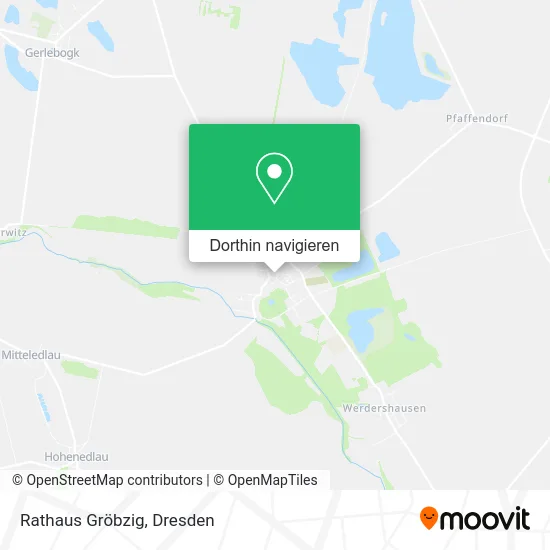 Rathaus Gröbzig Karte