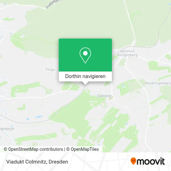 Viadukt Colmnitz Karte