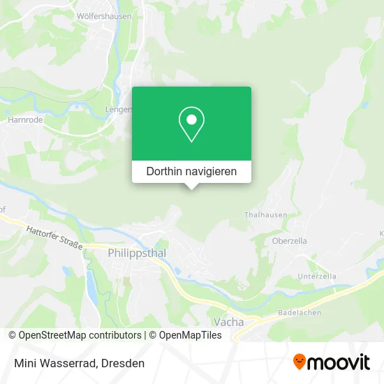 Mini Wasserrad Karte