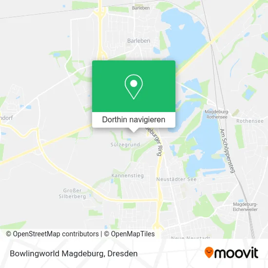 Bowlingworld Magdeburg Karte