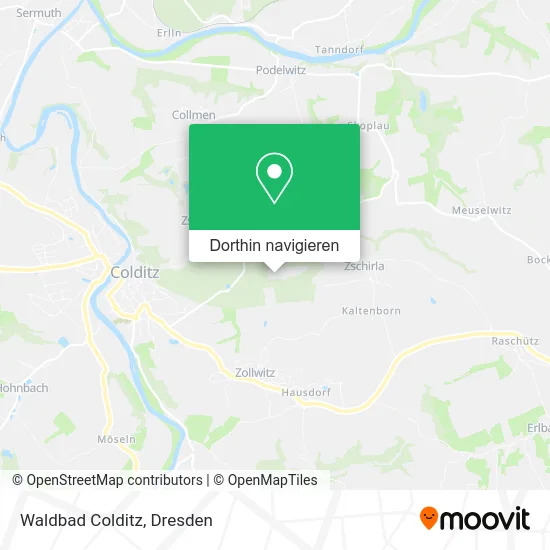 Waldbad Colditz Karte