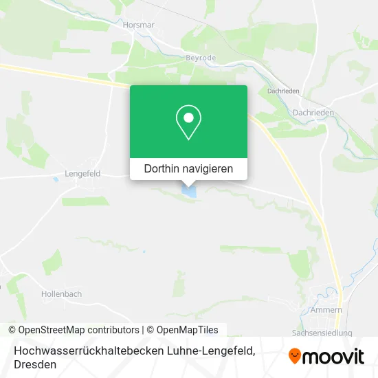 Hochwasserrückhaltebecken Luhne-Lengefeld Karte