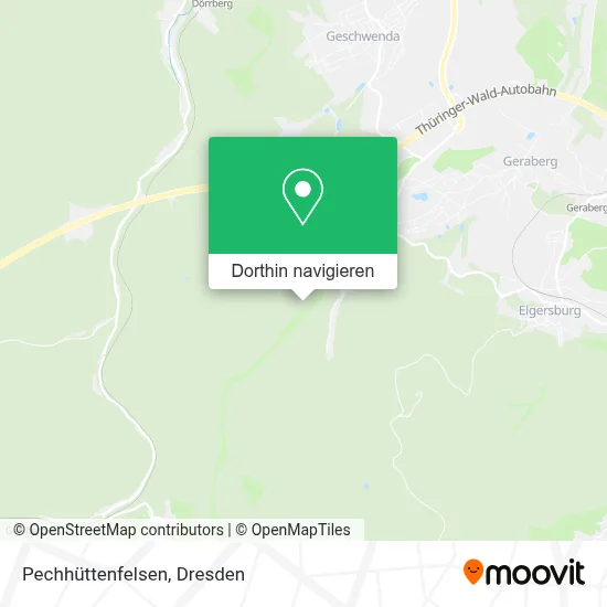Pechhüttenfelsen Karte