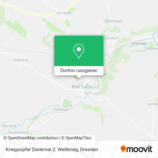 Kriegsopfer Denkmal 2. Weltkrieg Karte