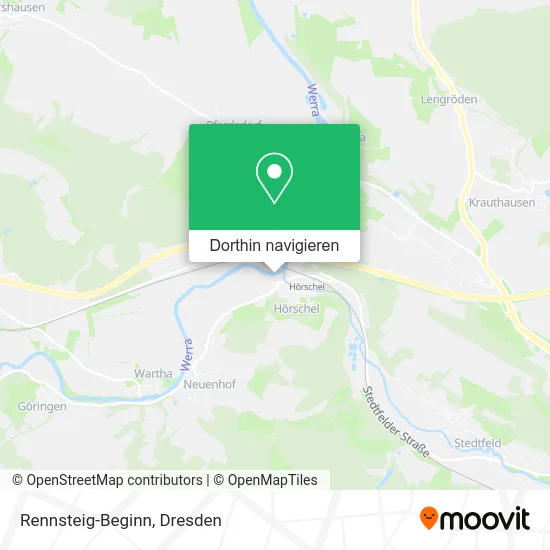 Rennsteig-Beginn Karte