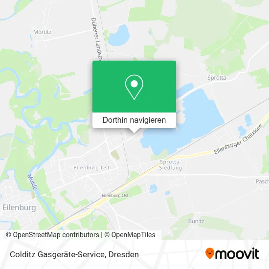 Colditz Gasgeräte-Service Karte