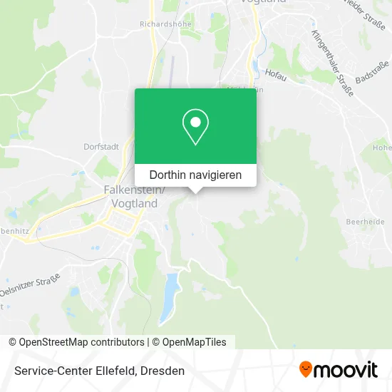 Service-Center Ellefeld Karte