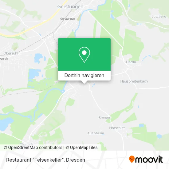 Restaurant "Felsenkeller" Karte