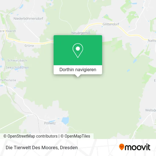 Die Tierwelt Des Moores Karte