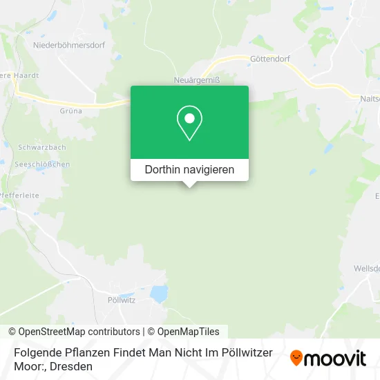 Folgende Pflanzen Findet Man Nicht Im Pöllwitzer Moor: Karte