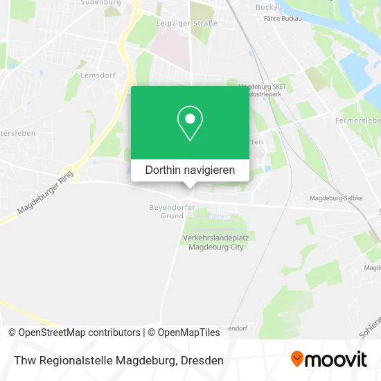 Thw Regionalstelle Magdeburg Karte