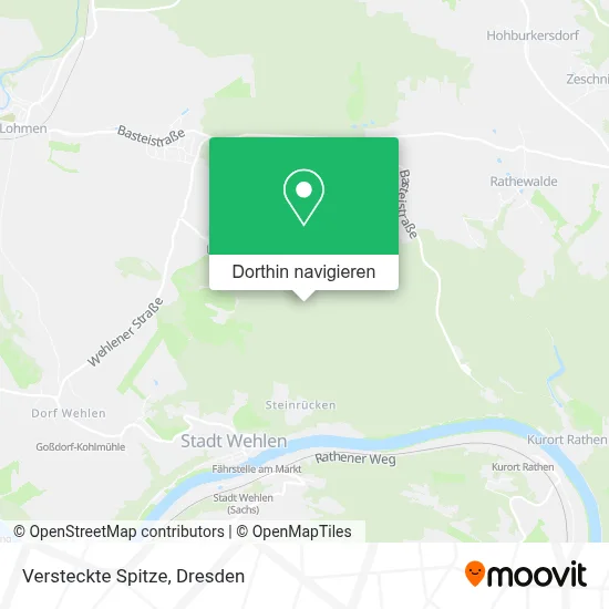 Versteckte Spitze Karte