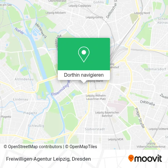 Freiwilligen-Agentur Leipzig Karte