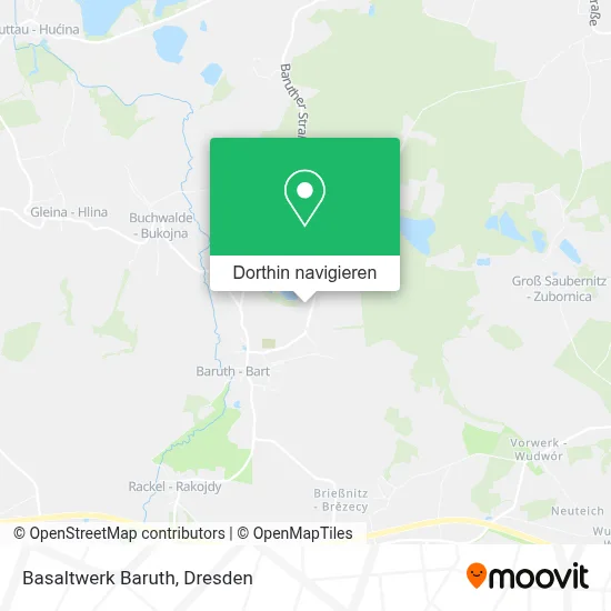 Basaltwerk Baruth Karte
