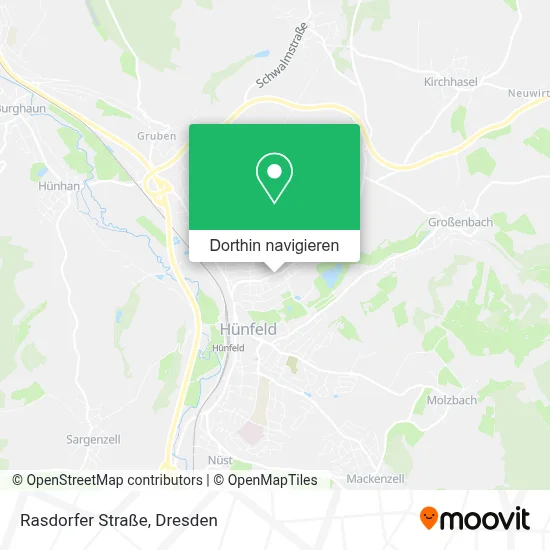 Rasdorfer Straße Karte