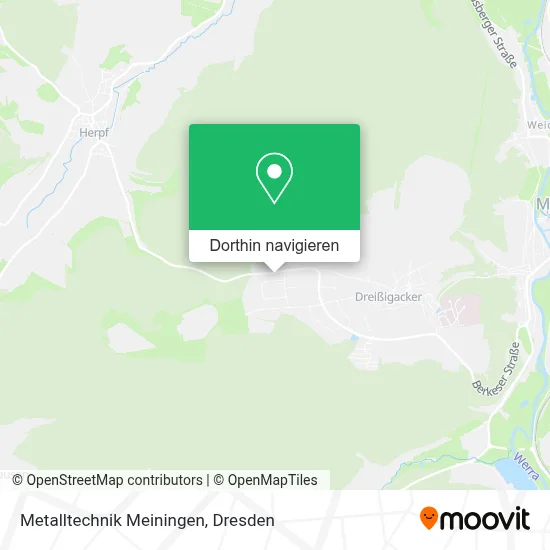 Metalltechnik Meiningen Karte