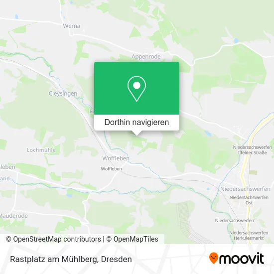 Rastplatz am Mühlberg Karte