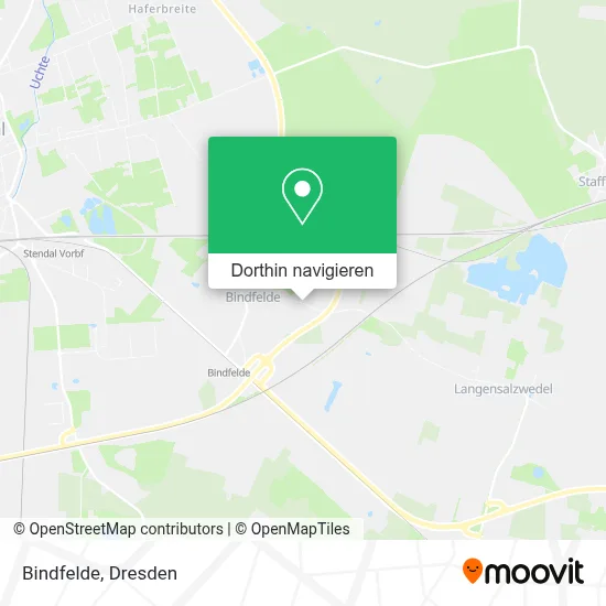 Bindfelde Karte